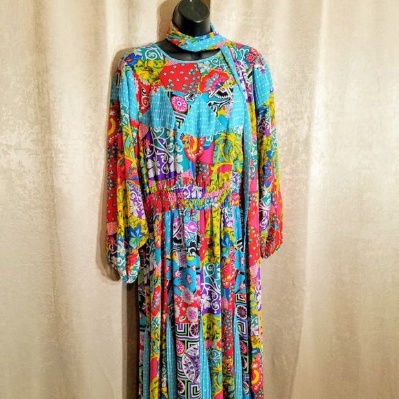 Vintage Diane Freis Georgette Dress - Picture 3 of 9